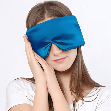 Deep Sleep Double Layer Silk Sleeping MaskPLEDOPLEDOBlueDeep Sleep Double Layer Silk Sleeping Mask - PLEDO Blue PLEDO