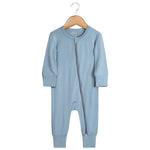 Bamboo Fiber Romper PajamasPLEDOPLEDOLight Blue0 - 3 Months Height 50 - 60Bamboo Fiber Romper Pajamas - PLEDO Light Blue / 0 - 3 Months Height 50 - 60 PLEDO