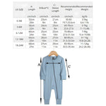 Bamboo Fiber Romper PajamasPLEDOPLEDOLight Blue0 - 3 Months Height 50 - 60Bamboo Fiber Romper Pajamas - PLEDO PLEDO